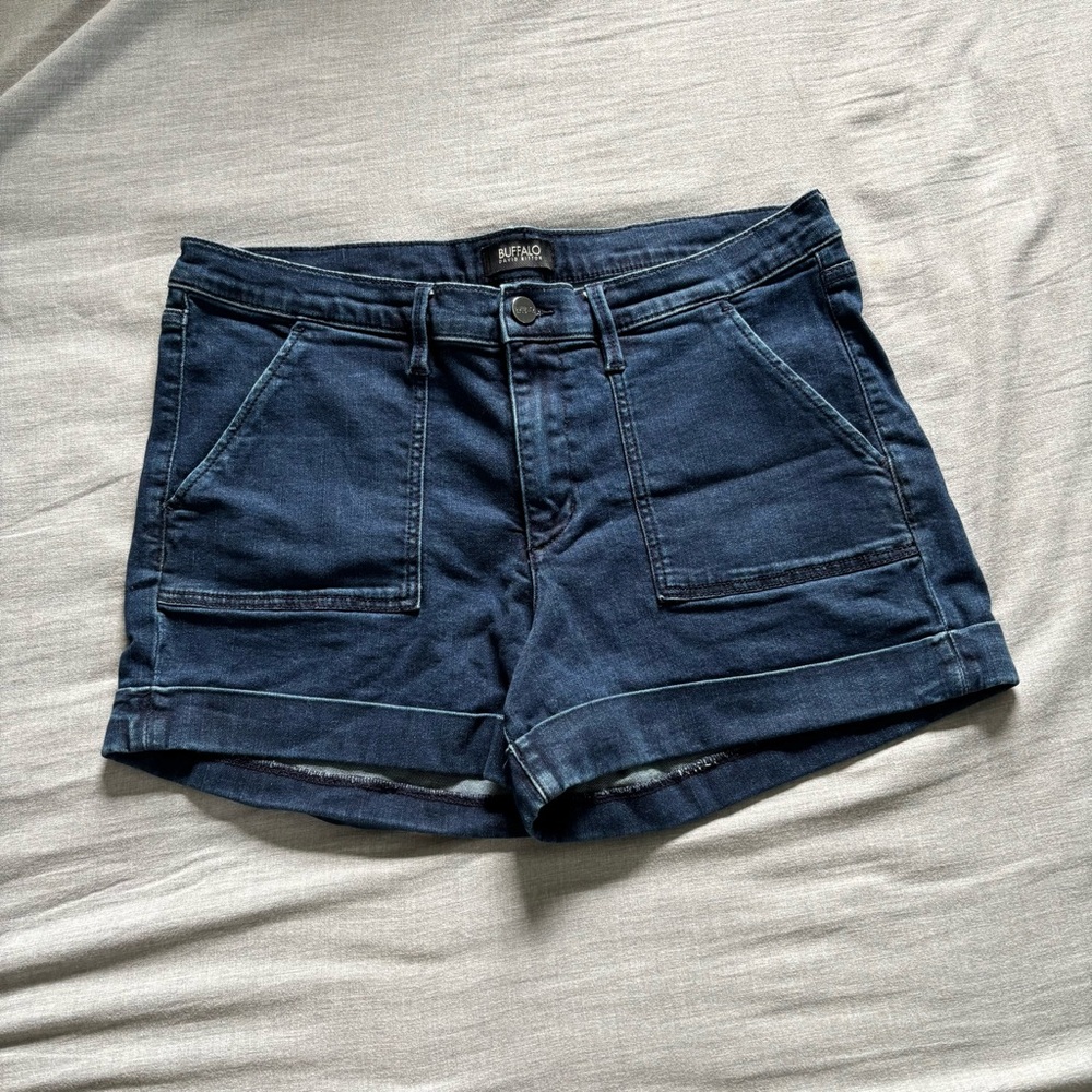 Buffalo David Bitton Dark Blue Jean Shorts